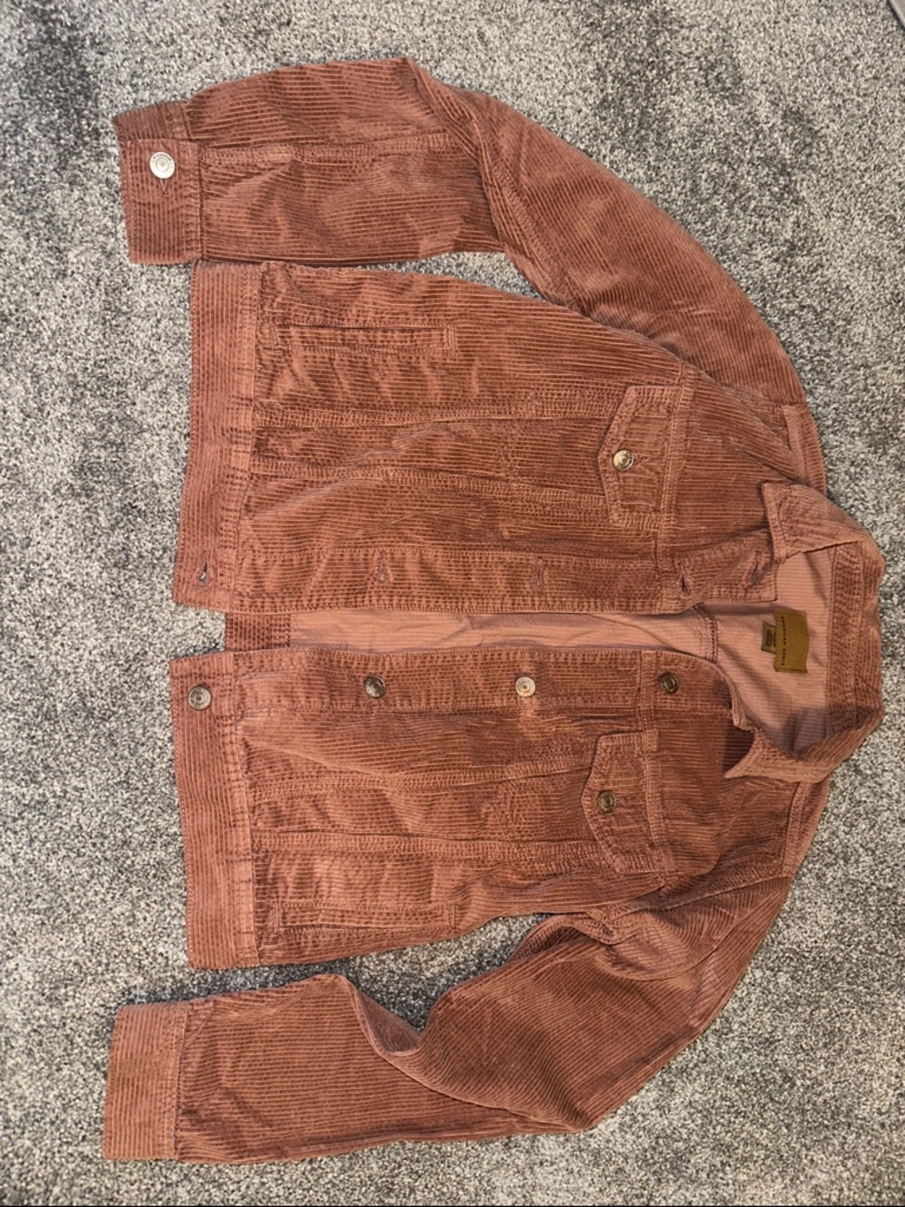 American Eagle Outfitters Mauve Corduroy Jean Jacket